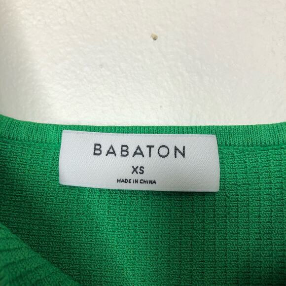 Babaton Green Ribbed Tank Top - Picture 3 of 6
